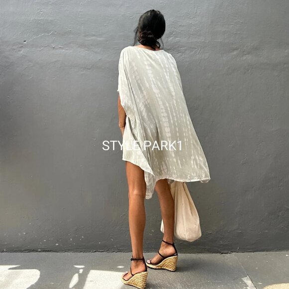 STYLE PARK TIE DYE SHORT BEACH DRESS - ONE SIZE - BNWT - Picture 3 of 8